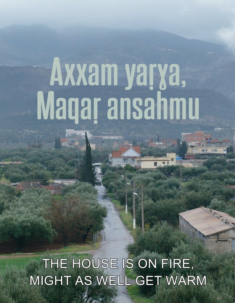 the house is on fire, might as well get warm